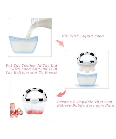 Kidsme Cooling Teething Rings for Babies 0-6 Months - BPA-Free Silicone Baby Teether in Purple - Buy Online on GoSupps.com