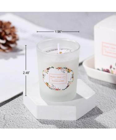 Buy Green Tea & Orange Blossom Scented Candle - White Glass Jar Natural Essential Oil 10-12 Hours Burn Time Perfect Gift - Buy Online on GoSupps.com