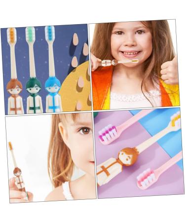 Angoily 12-Pack Children's Toothbrushes Travel-Friendly Mini Toothbrushes with Rubber Protection for Kids | Ideal Oral Care for Little Ones - Buy Online on GoSupps.com