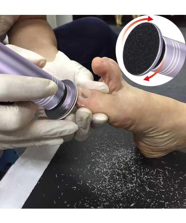 Adjustable Speed Electric Corneal Remover - Professional Pedicure Tool with 60 Replacement Grinding Pillows for Dead Skin & Cracked Feet - Buy Online on GoSupps.com