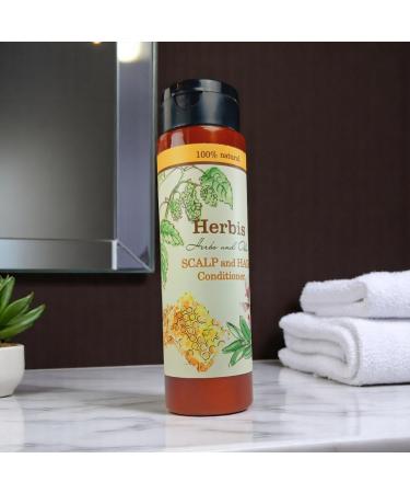 Flos de Herbis HERBIS Natural conditioner for hair and scalp 200 ml antihair loss peel preventive conditioner with shea almond and sesame oil panthenol - Buy Online on GoSupps.com