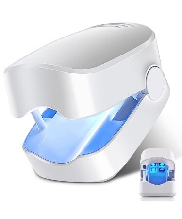 Nail Fungus Cleaning Light Device eligible Nail for Damaged Discolored Thick Toenails & Fingernails Effective Rechargeable Nail Remover White