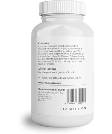 Hey Nutrition Collagen Complex with Hyaluronic Acid, Sea Kelp, Vitamin E & Biotin - 60 Capsules - Buy Online on GoSupps.com
