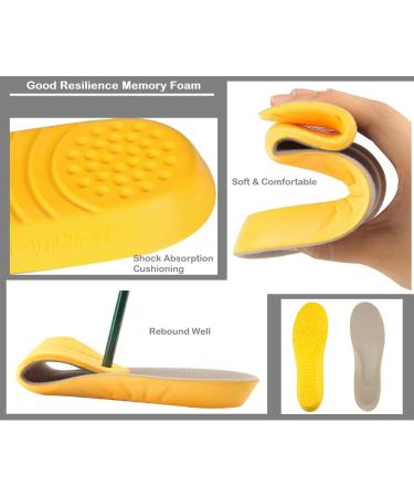 Plantar Fasciitis Orthotic Shoe Insoles - Cushioned Arch Support and Heel Cushioning (L Women 8-13 / Men 7-12) - Buy Online on GoSupps.com