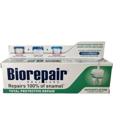 Biorepair Total Protective Repair Toothpaste - New Formula with microRepair - 2.5 oz (Pack of 2) | Italian Import - International Shipping Available - Buy Online on GoSupps.com