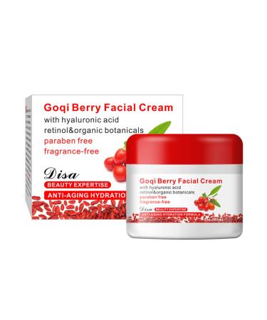 Goji Berry Facial Cream Wolfberry Facial Cream Anti Wrinkle Anti Aging Antioxidant Face Moisturiser Revitalising Face Cream 100ml