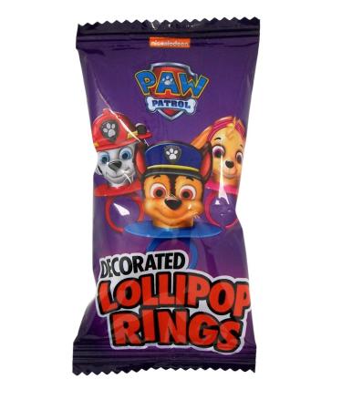 Paw Patrol Lollipop Rings - Assorted Flavors, Decorated Designs - Buy Online on GoSupps.com