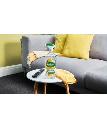 Zoflora Multi Purpose Disinfectant Cleaner Trigger Spray Cuts Through Grease and Grime 800 ml Lemon Zing Scent + for You: 1x Cleaning Wipe & Organza Small Bag - Buy Online on GoSupps.com