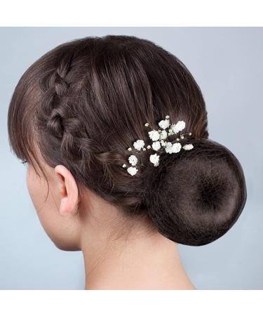 Bestomrogh 20 Pcs Invisible Hair Nets for Hair Buns and Wigs - Elastic Edge Hair Fixing for Ballet Dance and Nurses (Black) - Buy Online on GoSupps.com