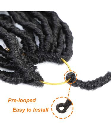 SamBraid 24 Inch 7 Packs Soft Locs Crochet Hair for Natural Butterfly Style - Black Curly Pre Looped Synthetic Braiding (24 Inch, 7Packs, 1B) - Buy Online on GoSupps.com