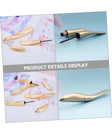 SKISUNO 18 Pcs Eyeliner Empty Tube Accesories oil Lash Empty Mascara Bottle DIY Tubes Wand Golden Abs - Buy Online on GoSupps.com