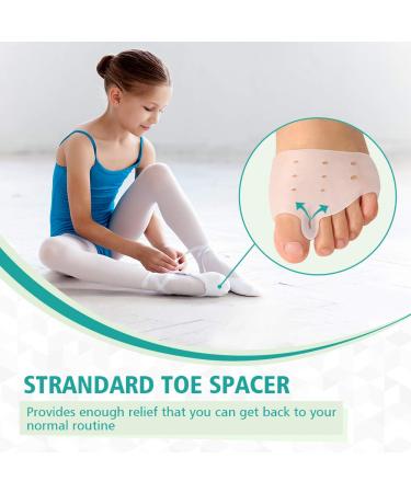 Toe Spreader Hallux Valgus Set | Pain Relief for Hammer Toe & Bunion - 2 Pairs of Toe Separators & Bunion Pads for Yoga & Sports - Buy Online on GoSupps.com