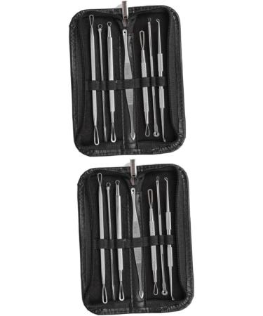 PLAFOPE 14 Pcs Blackhead Removal Extractor Tools Comedone Extractor Blackhead Extractor Silver - Buy Online on GoSupps.com