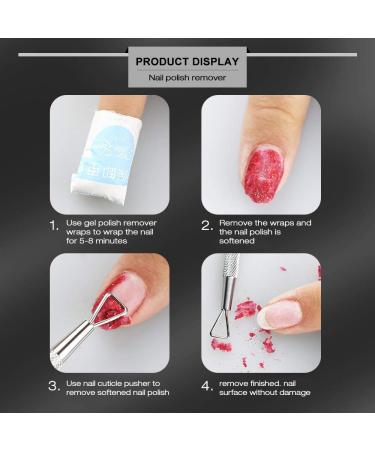 Pretty Diva Stainless Steel Cuticle Pusher Tool - Triangle Peeler Scraper for Gel Polish Removal | Manicure Pedicure Nail Care Tool - Buy Online on GoSupps.com