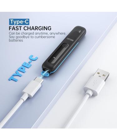 Seesoon Nose Hair Trimmer for Men - 2024 Painless Ear Hair Trimmer IPX7 Waterproof USB Rechargeable Dual Edge Blades Easy Cleaning - Smooth & Efficient Grooming - Buy Online on GoSupps.com