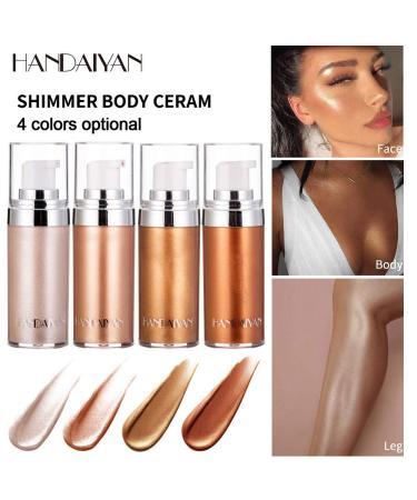 Rose Gold Luminizer Highlighter Cream Spray for Radiant Face and Body Glow - Buy Online on GoSupps.com