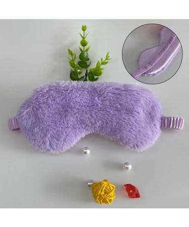 Plush Eye Mask Set - Soft & Fluffy Sleep Masks for Kids, Adults, Women - 4 Pcs - Buy Online on GoSupps.com