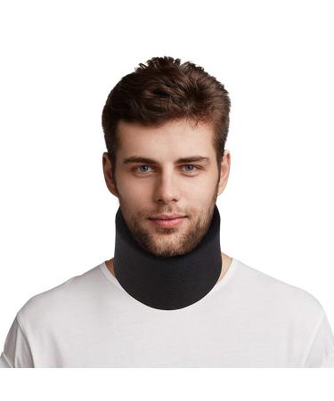 Healifty Neck Support Brace Cervical memory pillow Collar Foam Cervical Collar One Size (Black)