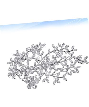 LALAFINA Diamond Hair Clips 1pc Bridal Hair Accessories Rhinestone Wedding Dress Decoration Rose Flower Comb Hairband for Wedding Bridal Headwear Headgear Rhinestones Hair Plug Bride - Buy Online on GoSupps.com