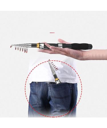 VGEBY Mini Telescopic Fishing Rod - Portable Short 2.3M Sea Fishing Pole for International Adventures - Buy Online on GoSupps.com