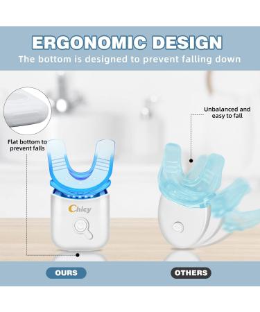 Teeth Whitening Kit with LED Light Accelerator & Carbamide Peroxide Gel Remove Stains at Home - Buy Online on GoSupps.com