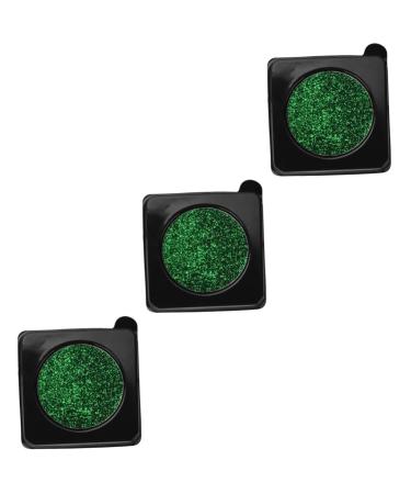FOMIYES 3pcs Glitter Eyeshadow Palette Shimmer Eyeshadow Green Glitter Eyeshadow Single Set Miss
