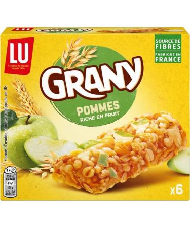 GRANY - Cereal Bars and Green Apples 125 G - Pack of 4 - Buy Online on GoSupps.com