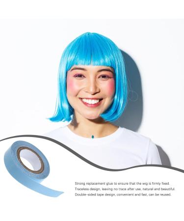 Healeved Double-Sided Hair Extension Tape - 1 Roll Lace Wig Tape for Secure Hairpiece Hold - 4.70x4.70x1.30CM Blue - Buy Online on GoSupps.com