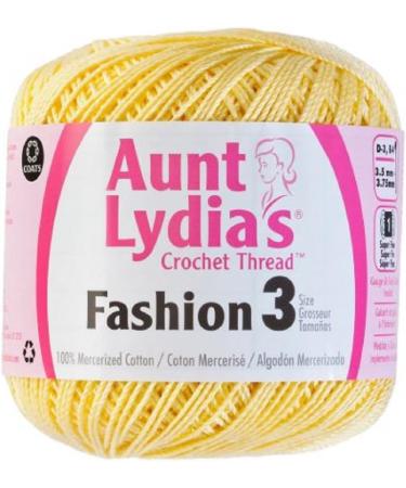 Aunt Lydia's Size 3 Crochet Thread in Maize - 2-Pack | Colorful & Durable Yarn for Crocheting Projects - Buy Online on GoSupps.com