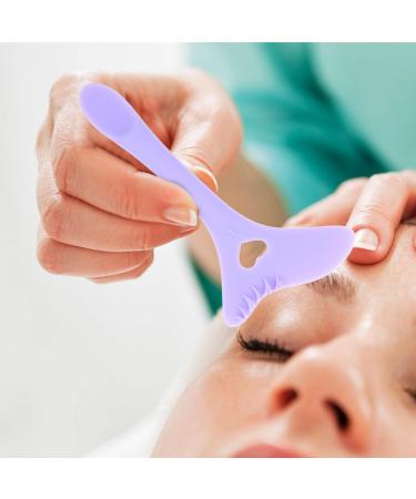 FOMIYES Applicateur De Bouclier De Mascara Bouclier De Cils En Silicone Pochoirs D'eyeliner Applicateur De Maquillage Pour Les Yeux Outils D'assistant De Maquillage Violet - Buy Online on GoSupps.com
