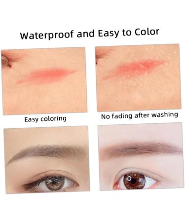 PLAFOPE 1 Set smudge proof eyebrow pencil red wood brow pencil dark brown eye brow pencil 1 count (Pack of 1) Red - Buy Online on GoSupps.com