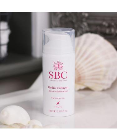 SBC Skincare Hydra-Collagen Intensive Moisturiser - 100ml | Anti-Ageing Face Cream | Hydrating Moisturiser For Dry Skin | Collagen Face Cream For Mature Skin - Buy Online on GoSupps.com
