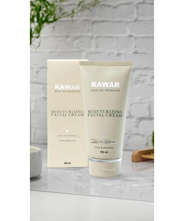 KAWAR Dead Sea Face Moisturizer - Hyaluronic Acid Niacinamide & Ceramides for Soft Smooth Skin | Vegan Long-Lasting Hydration for Men & Women - 5.1 fl oz - Buy Online on GoSupps.com