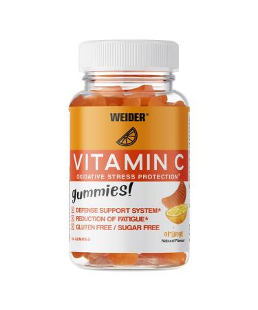 Weider Vitamin C Gummies R duction de la fatigue et aide au bon fonctionnement du syst me immunitaire - 250 mg par dose sans sucre et sans gluten ar mes naturels 84 gummies