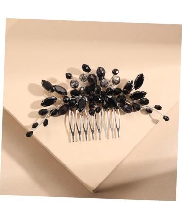 DOITOOL Rhinestone Flower Headpiece Decorative Hair Comb Bridal Hairpiece Wedding Bridal Hair Comb French Hair Side Combs Christmas Hair Comb The Flowers Miss Accessories Crystal - Buy Online on GoSupps.com