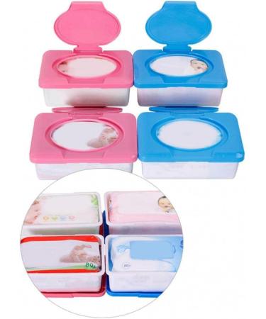 Wet Wipes Box Extractable Wet Wipes Box (Empty Box without Wet Wipes) 4pcs Red and Blue Suitable for 80pcs Wet Wipes Red4 - Buy Online on GoSupps.com