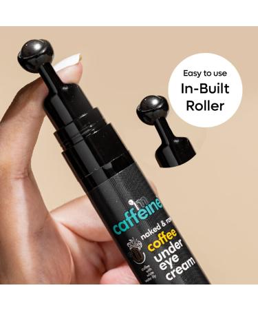 mCa_ffeine Coffee Under Eye Cream Gel - Reduce Dark Circles Puffiness & Fine Lines | 94% User Satisfaction | Cooling Massage Roller - Buy Online on GoSupps.com