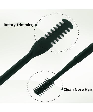 3 Pack Nose Hair Trimmer 2 in 1 Professional Double Headed Clipper - Dark Green Nose Hair Remover for Men & Women - International Shipping Available - Buy Online on GoSupps.com