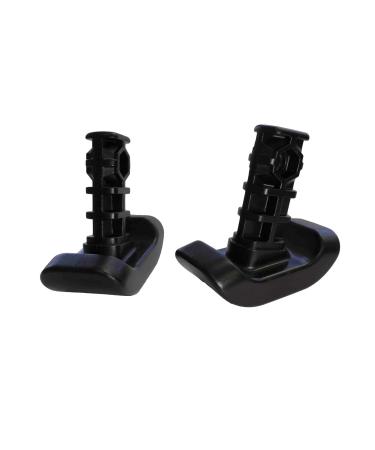 Stander Replacement Ski Glides, Compatible with the EZ Fold-N-Go Walker and the Able Life Space Saver Walker, Black, Set of 2 2 Count (Pack of 1)
