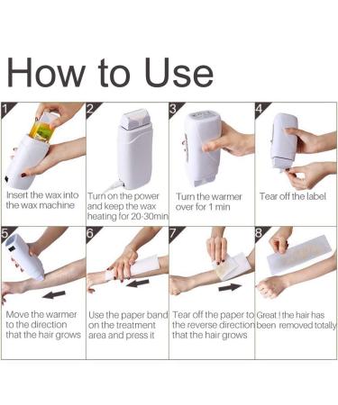 iMeshbean Depilatory Roll on Wax Heater Kit - Aloe & Honey Wax, 100 Paper Strips - Buy Online on GoSupps.com