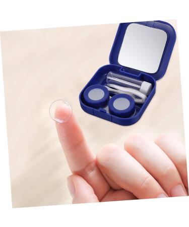 Partykindom Colored Contact Lenses Case with Mirror - 8-Sentence Contact Lens Holder | Sensitive Container & Stylish Design for Safe Storage - Buy Online on GoSupps.com