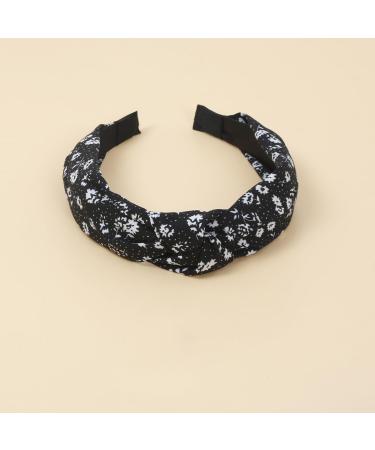 Headband for Women's Hair Hairband Adult Women Alice Headbands Knotted Elastic Headband Fashion Headbands for Women and Girl (4LvseFlowerA) - Buy Online on GoSupps.com