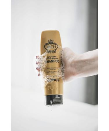 RICH Pure Luxury Intense Moisture Shampoo | Hydrolyzed Keratin & Wheat Protein | Smoothing Hydrating Anti-Frizz | All Hair Types | 8.45 Fl oz - International Shipping - Buy Online on GoSupps.com