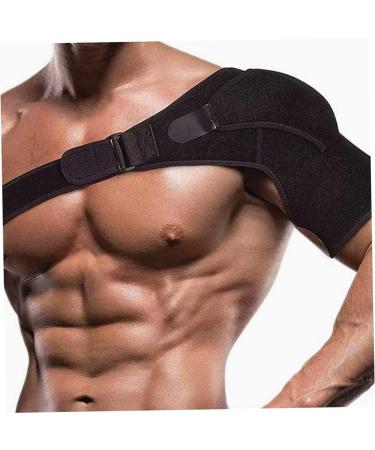 Shoulder Supports Adjustable Shoulder Support Brace Compression Sleeve Rotator Cuff Strap Pain Relief Sprain Tendinitis Dislocated AC Joint for Men Women