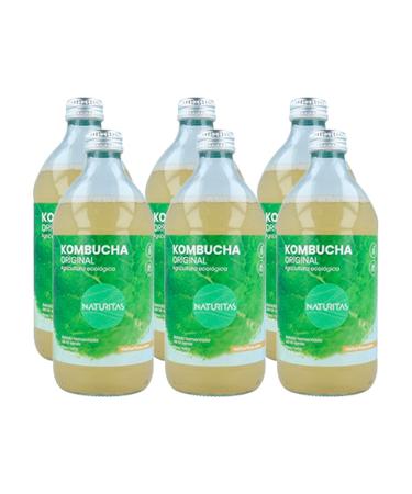 Naturitas Naturitas Essentials Original Kombucha 500ml | 2 x 500ml | Green Tea Based | Probiotics | Low Calorie Sugar | 6 Pack