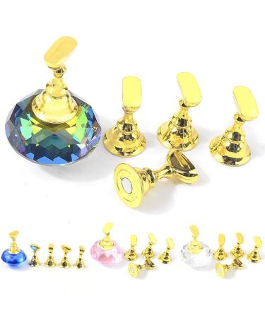 Nail Art Display Stand | Manicure Display & Training Tool | Colorful Magnetic Fingernail Holder | DIY Nail Art Exercise Pillar - Buy Online on GoSupps.com