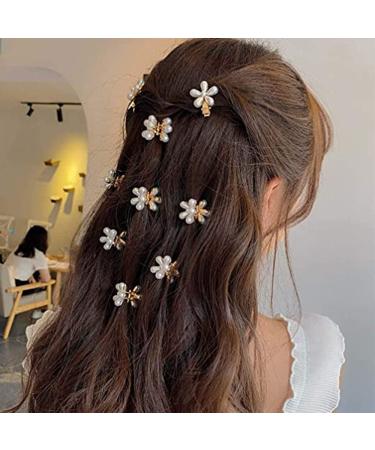 10 PCs Mini Hair Claw Clips - Perfect for Girls & Women | Ideal for Weddings Birthdays School & Everyday Use (White) - Buy Online on GoSupps.com