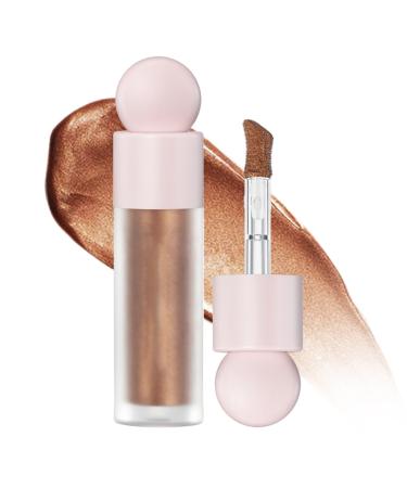 Liquid Body Highlighter - 2.4oz Liquid Face Highlight Waterproof Pearlescent Shades Long Lasting Bronzer Facial Outline Trimmer for Leg Kagrote 4#