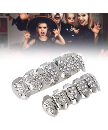 PUNELE Hip Hop Teeth Set - Silver Prop Accessories for Halloween Party & Gift - Buy Online on GoSupps.com