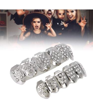 Buy Gold Teeth Grills - Hip Hop Prop Accessories for Rapper Costumes & Cosplay | Silver Suit - Buy Online on GoSupps.com